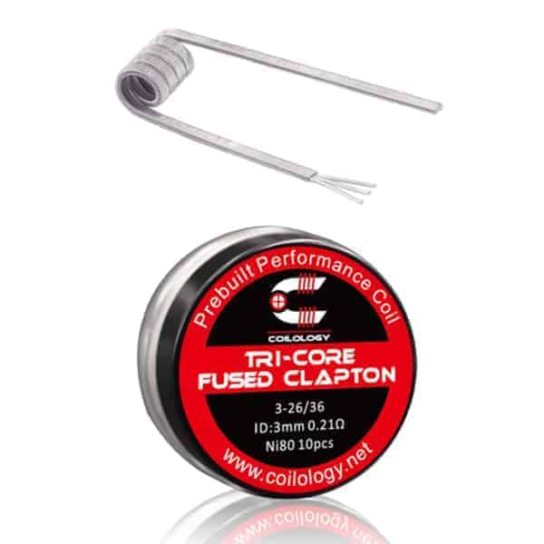 Coilology Prebuilt Coil - Tri-Core Fused Clapton Coilology Prebuilt Coil