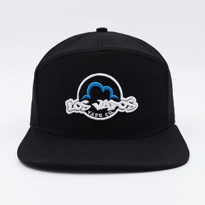 7 panel Los Vapos Cap Full Black