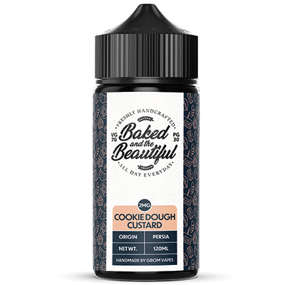 Local---GBOM-Baked-&-The-Beautiful-Cookie-Dough-Custard-2mg-120ml GBOM Baked and the Beautiful - Cookie Dough Custard