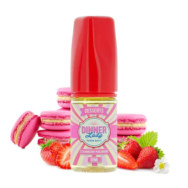 concentrate-strawberry-macaroon-dinner-lady-30ml Dinner Lady Salts - Strawberry Macaroon