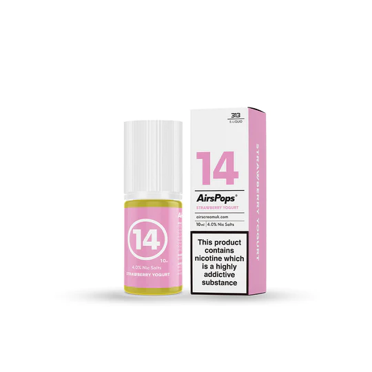 Airscream AirsPops 313 Nic Salts - No. 14 Strawberry Yogurt