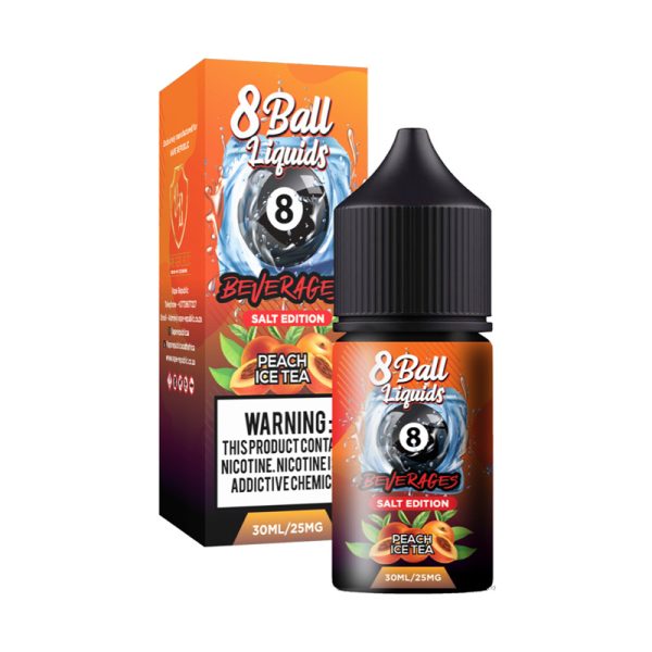 Vape Republic 8 Ball Beverage Salts – Peach Ice Tea