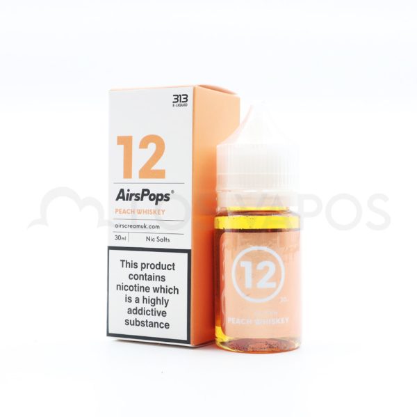 Los Vapos - Airscream AirsPops 313 Nic Salts - No. 12 Peach Whiskey Airscream AirsPops 313 Nic Salts - No.12 Peach Whiskey
