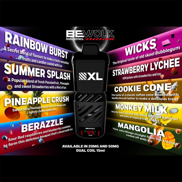 Bewolk XL Disposable Battery Bewolk 15ml XL Disposable Flavour Pod - 20mg