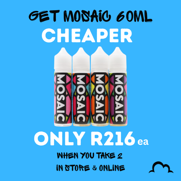 Mosaic 60ml Mosaic Nic Salts/MTL Longfill Aroma Combo 60ml (New)