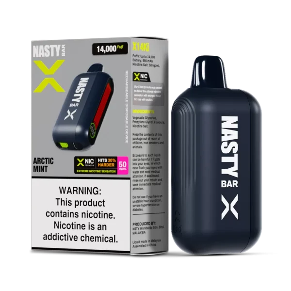 *Clearance* Nasty Bar X 14000 Puffs Rechargeable Disposable 5%