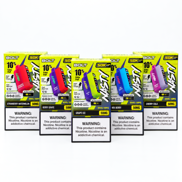 Los Vapos - Nasty Bolt 50K Rechargable Disposable 5% Nasty Bolt 50K Rechargable Disposable 5%